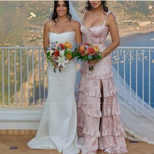 Elegant Pink Floral Dress